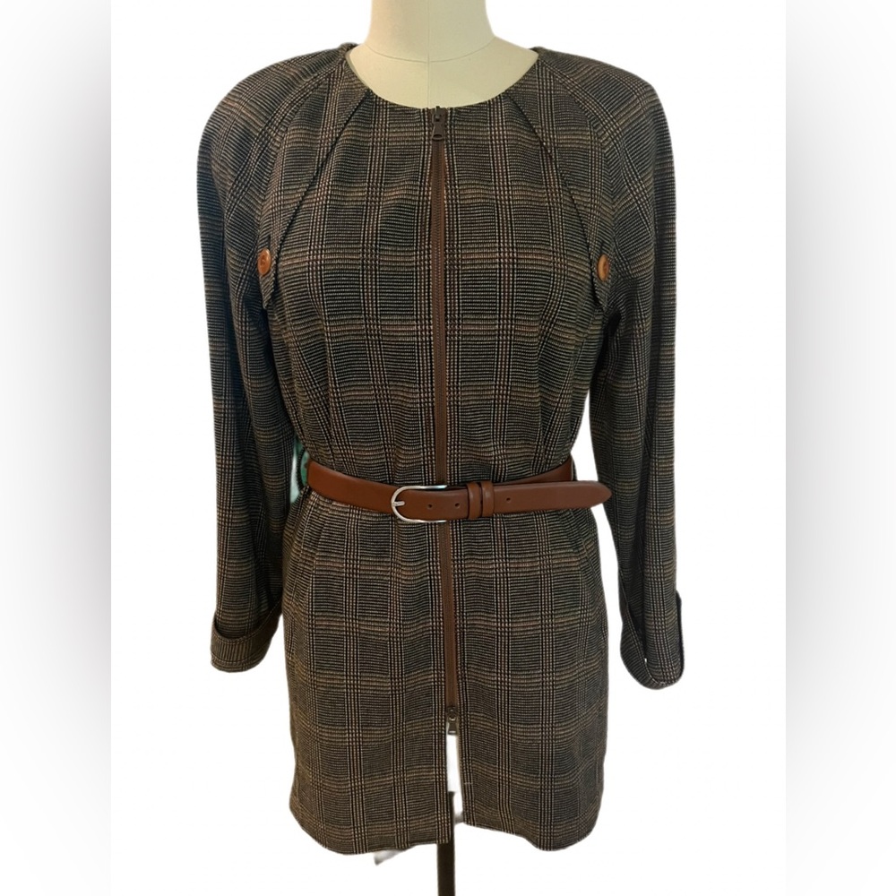 Etcetera "Fancy" Glen Plaid Ponte Jacket